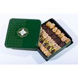 Meşhur Safranbolu Lokumcusu Yeşil Metal Kutu Karışık Sarma Lokum 800 gr