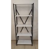 MESİR PLASTİK Monte Dosya Dolabı Ofis Ev Metal Kitaplık 5 Raflı