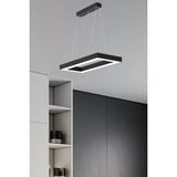 Mesıta ( Siyah Kasa, Beyaz Işık ) Ledli Modern LED Avize, Salon, Mutfak, Oturma Yatak Odası, Sarkıt