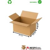 Meşpa Ambalaj 13X5X6 cm Karton Kutu – Küçük Boy E-Ticaret ve Kargo Kutusu - 50 Adet - Kahverengi