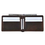 MESSCOLLECTION Gerçek Deri 7 Bölmeli Cüzdan, Hakiki Deri Klasik Unisex Cüzdan, Erkek Cüzdan, Kadın Cüzdan, Minimal Yatay Cüzdan, Şık Para ve Kartlık, Hediyelik Ürün (taba)