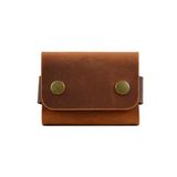 MESSCOLLECTION Hakiki Deri Kartlık, Kredi Kartı Cüzdanı, El Yapımı Minimal, Erkek & Kadın Minimalist Kartlık, Küçük Kartvizitlik, Hediyelik Ürün Şık Para ve Kartlık çç (Camel)