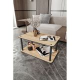 Messer Dekoratif Mdf Masivo 70 x 42 Dikdörtgen Safir Meşe Orta Sehpa