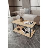 Messer Dekoratif Mdf Masivo Orta Sehpa 70X42 Dikdörtgen Safir Meşe