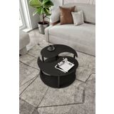 Messer Yin Yang Unıty Serenıty Orta Sehpa 2 Li Siyah 70 Cm
