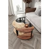 Messer Yin Yang Unity Serenity Orta Sehpa 3 Lü Meşe Ceviz Siyah 70 Cm