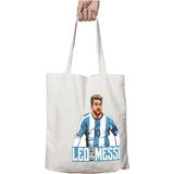 Messi Forma Iki Taraf Kalıcı Yıkanabilir Okul Plaj Omuz Bez Çanta