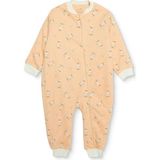 Messido Kız Bebek Uyku Tulumu Papatya Baskılı Fermuarlı Bisiklet Yaka Long Sleeve Ribanalı - Somon - 3 - 4 Yaş