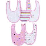 Messy Duck Baskılı Penye Mama Önlük 5'li - Happy Day - Renkli - Standart