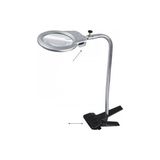 Mestore 2.5X90 mm 5X24 mm Büyüteç, Mandallı Metal Hortumlu Masa Üstü Büyüteç