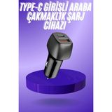 Mestore 38W USB Type-C Girişli Oto Çakmaklık Araç Içi Hızlı Şarj Çakmaklık Şarj Aleti