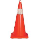 Mestore Esnek Kırılmaz Trafik Konisi Tek Reflektörlü 50 cm - 9996670629454
