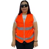 Mestore Fermuarlı Turuncu Ikaz Yeleği Xl Beden 59 cm - 9996673616598