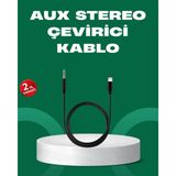 Mestore Lightning To 3.5mm Aux Ses Dönüştürücü Kablo 1 Metre Stereo Uyumlu