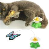 Mestore Markapet Hareketli Pilli Dönen Kelebek Kedi Oyuncağı 6 cm - Kny-Klbk-Pl