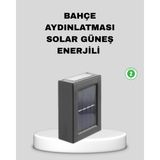 Mestore Solar Dış Mekan Aplik Su Geçirmez Dayanıklı LED Aydınlatmalı