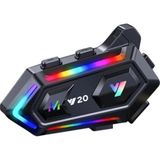Mestore Yeni Nesil Bluetooth 5.3 Motosiklet Intercom Rgb Işıklı 1000M Mesafeli
