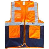 Mestore Yönetici Ikaz Yeleği Turuncu/lacivert Xxl Beden - 9996670033732