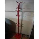 Met Metal Ayaklı Elbise Askısı Portmanto Kırmızı - 08 Kırmızı