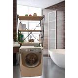 met35 3 Raflı Metal Banyo Düzenleyici Metal Banyo Rafı Çamaşır Makinası Üstü Çam