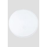 Meta Halı Yuvarlak Puffy Peluş Post Düz Saçaklı Kaymaz Taban Halı 8 Renk - Beyaz - 80 x 80 cm