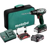 Metabo 602207930 Akülü Matkap/tornavida 18 V 2 Ah Lihd Fırçasız, Dahil. Çanta, Pilsiz, Şarj Cihazı Olmadan