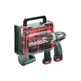 Metabo PowerMaxx BS Şarjlı Matkap 12 Volt + 41 Parça Aksesuar Seti