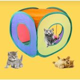 Metafor 3 Çıkışlı Kedi Ev Tüneli Katlanır Gökkuşağı 3 Çıkış Kedi Köpek Oyun Tüneli Evcil Hayvan Oyun Tünel