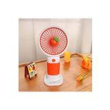 MetaForce Mini Fan Şarjlı Taşınabilir El Vantilatörü Telefon Standı Meyve Figürlü Usb Mini Fan 250Mah 5W Güçlü