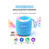 Metaforce Rgb Işıklı Şarjlı Bluetooth Hoparlör - Type-C - Fm Radyo - USB - Hafıza Kartı - Mavi