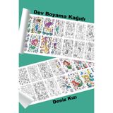 metafortoys Deniz Kızı Dev Boyama Kağıdı 2.5 metre x 62 cm Kağıt Aktivite Rulosu