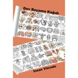 metafortoys İnsan Vücudu Dev Boyama Kağıdı 2.5 metre x 62 cm Kağıt Aktivite Rulosu