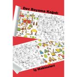 metafortoys İş Makineleri Dev Boyama Kağıdı 2.5 metre x 62 cm Kağıt Aktivite Rulosu