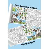 metafortoys Kamp Hayatı Dev Boyama Kağıdı 2.5 metre x 62 cm Kağıt Aktivite Rulosu