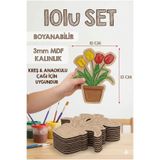 metafortoys Laleler Boyama Aktivite Sanat Okul Öncesi Anaokulu Kreş Etkinlik seti 10lu