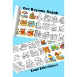 metafortoys Sahil Etkinlikleri Dev Boyama Kağıdı 2.5 metre x 62 cm Kağıt Aktivite Rulosu