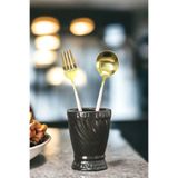 Metafox Tezgah Kaşıklık Modern Tezgah Üstü Kaşıklık Dekoratif Dik Kaşıklık Siyah Renk Model 14