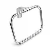 Metal (1 Adet) Vidalı Krom Renk Kare Havluluk Banyo Lavabo İçin Metal Havluluk Vida İçinde