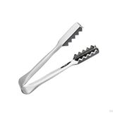 Metal 16 cm Buz ve Şeker Maşası | Tırtıklı Profesyonel Servis Maşası | 4.5 cm Ağız Açıklığı | Dayanıklı Mutfak Gereci