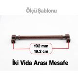 Metal 192 Mm 19.2 Cm Eskitme Mobilya Mutfak Çekmece Dolap Kulpu Kulbu Kulpları Antik Bakır