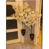 Metal 2'li Metal Gümüş Ayaklı Dekoratif Siyah Saksı Çiçeklik Vazo FLYON-HSN102