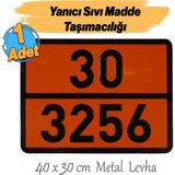 Metal 40X30 Cm Levha (1 Adet) 30-3256 Yanıcı 60° Parlama Yapan Sıvılar Tehlikeli Madde Uyarısı