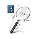Metal 50 mm 1 Adet 6x Plastik Sap Çerçeveli 5 cm Merçek Okul Büro Ofis Krom Kaplama