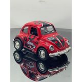 Metal 8 cm Eski Classik Model Oyuncak Araba - Kırmızı