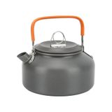 Metal 800 ml Kulplu Çelik Kamp ve Piknik Çaydanlığı Su Isıtma Demlik CIN938 - Gri
