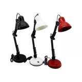METAL AKROBAT AYAKLI ELEKTRİKLİ MASA LAMBASI RENKLİ PLASTİK TABLA - KAFA-Findit