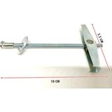 Metal Alçıpan Paraşüt Dübel 4 * 100 (Soketli (10ADET)) - Çok Renkli - Standart