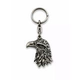 Metal Anahtarlık Kartal Baş Gümüş
