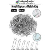 Metal Ataç 33Mm 250 Li 1 Paket Nikel Kaplama 20 Sayfa Kapasiteli Metal Ataş Ofis Okul Büro Dayanıklı Paslanmaz