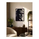 Metal Atatürk Duvar Tablosu - Atatürk Portresi - Ev Ofis Dekorasyon - Atatürk Tablo